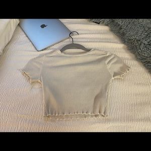 Adika off-white crop top